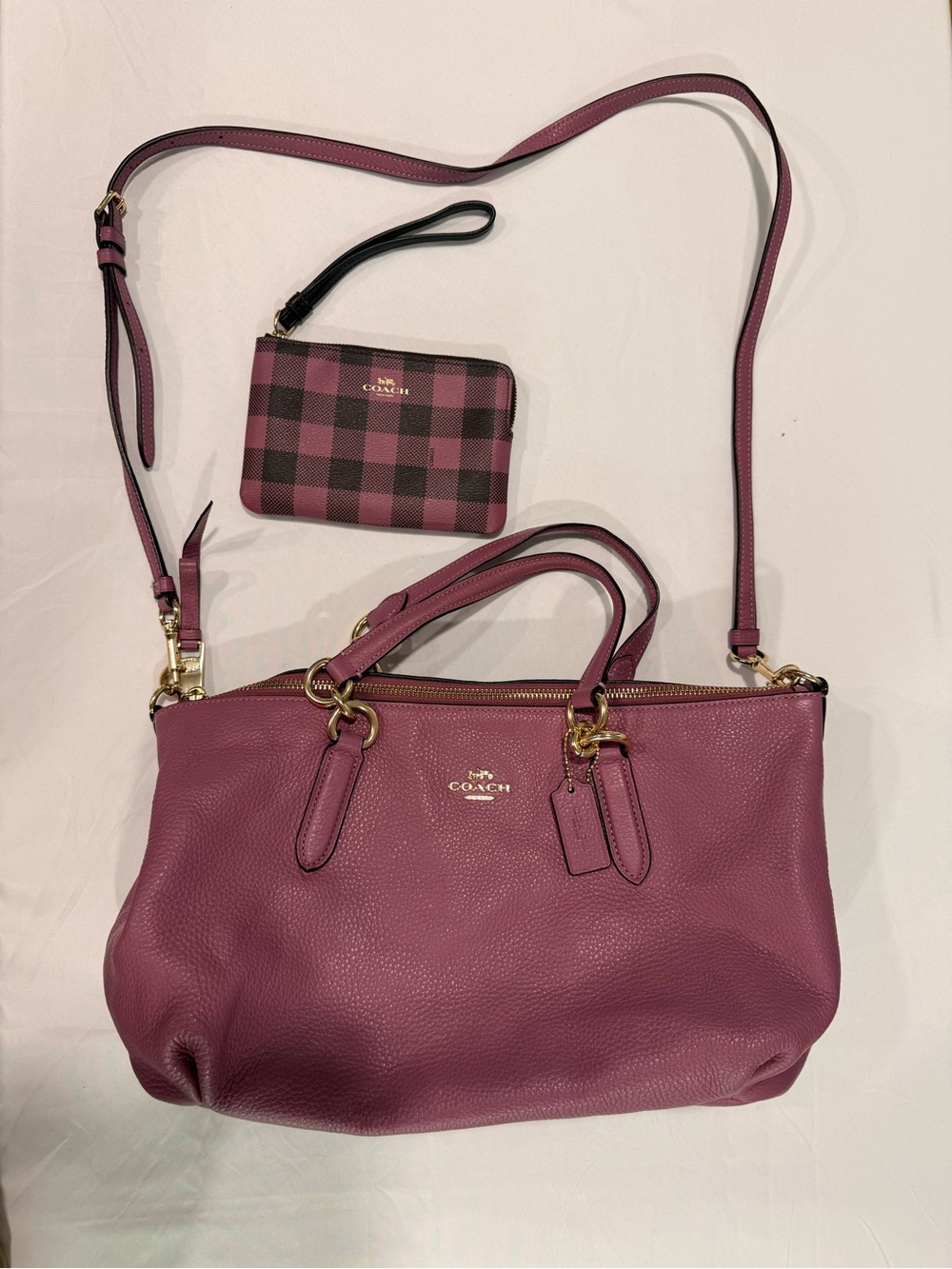 Coach Ally Satchel with wristlet